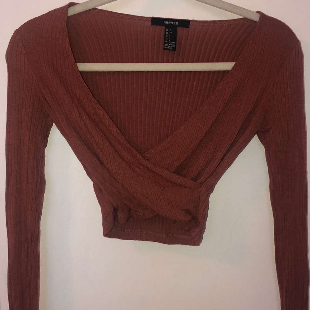 V neck crop top